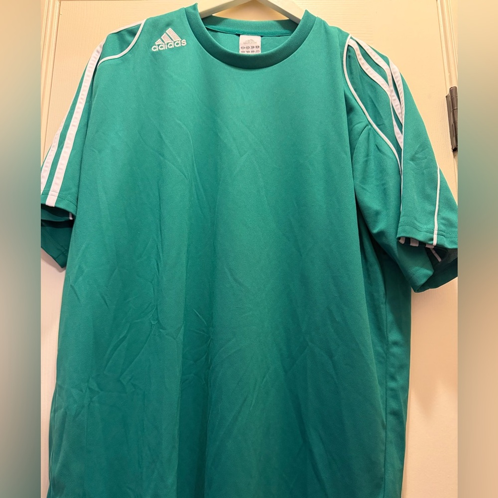 Adidas Men's Green Sports Shirt Jersey Size XL - Picture 6 of 7